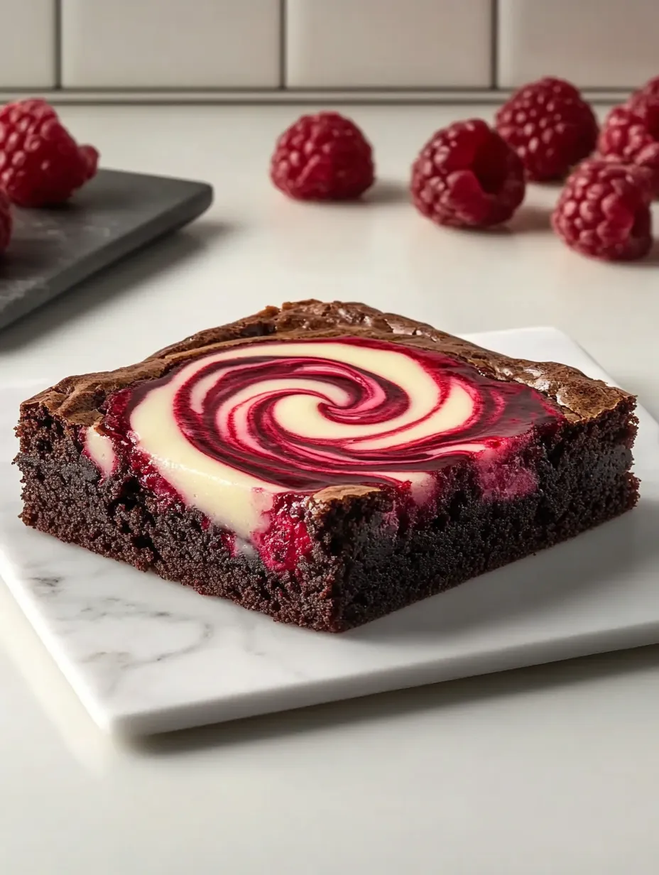 Raspberry Swirl Cheesecake Brownies Recipe