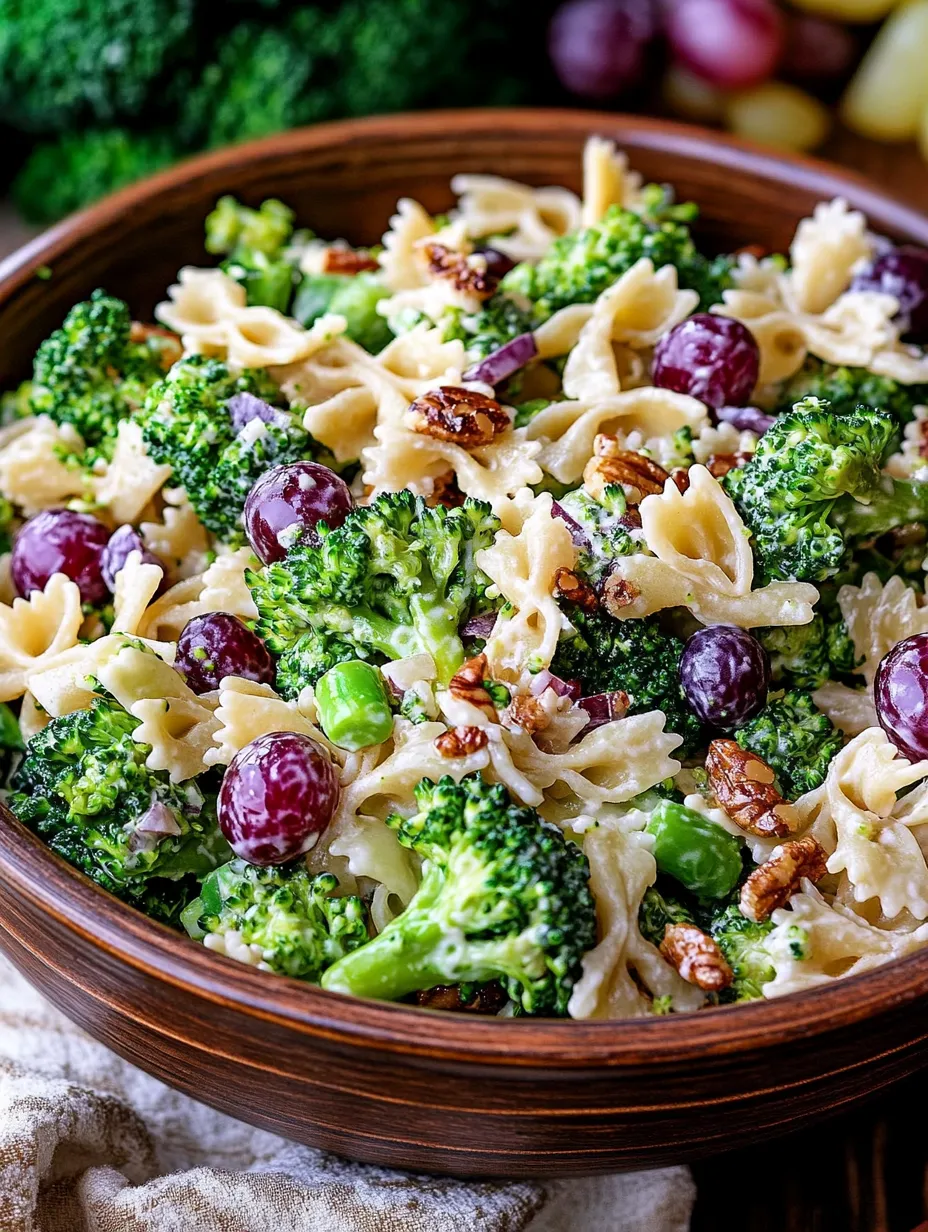Broccoli Grape Pasta Salad