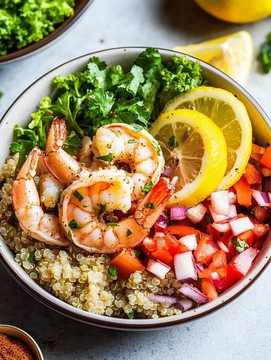 Lemon-Chili Shrimp Quinoa Bowls Recipe