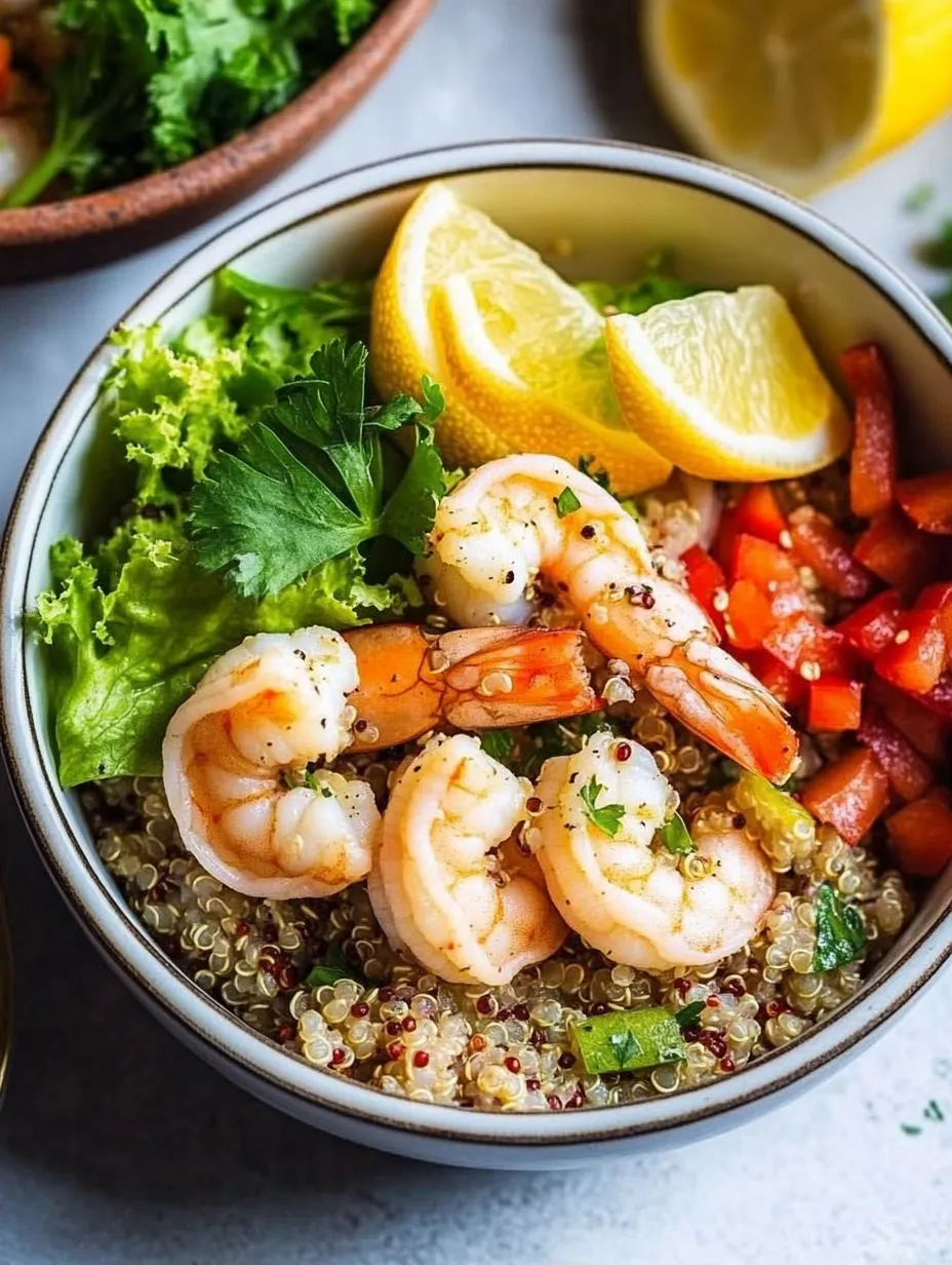 Lemon-Chili Shrimp Quinoa Bowls