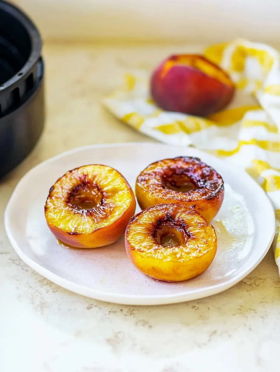 Air Fryer Peaches