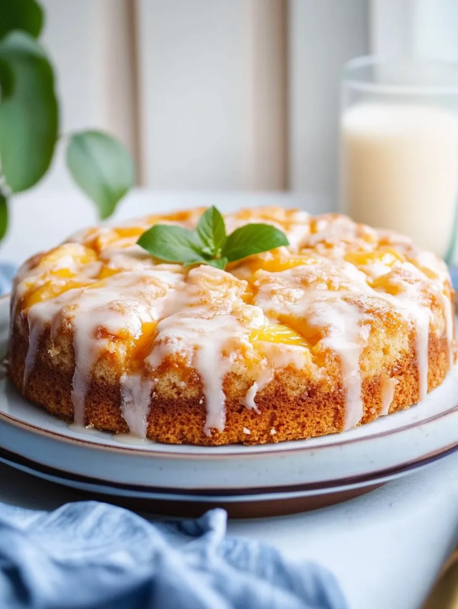 Peach Cobbler Pound Cake Recipe