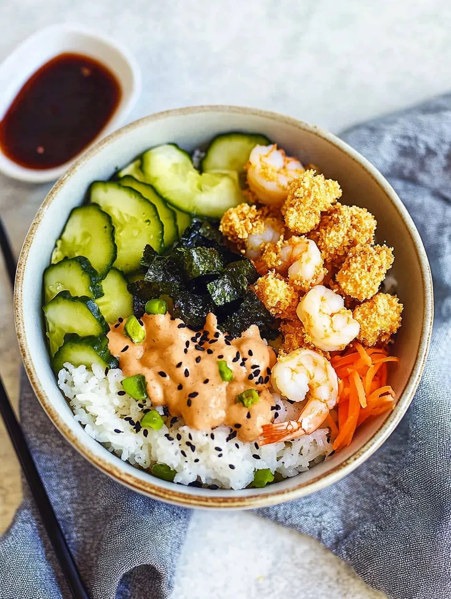 Easy Shrimp Sushi Bowl