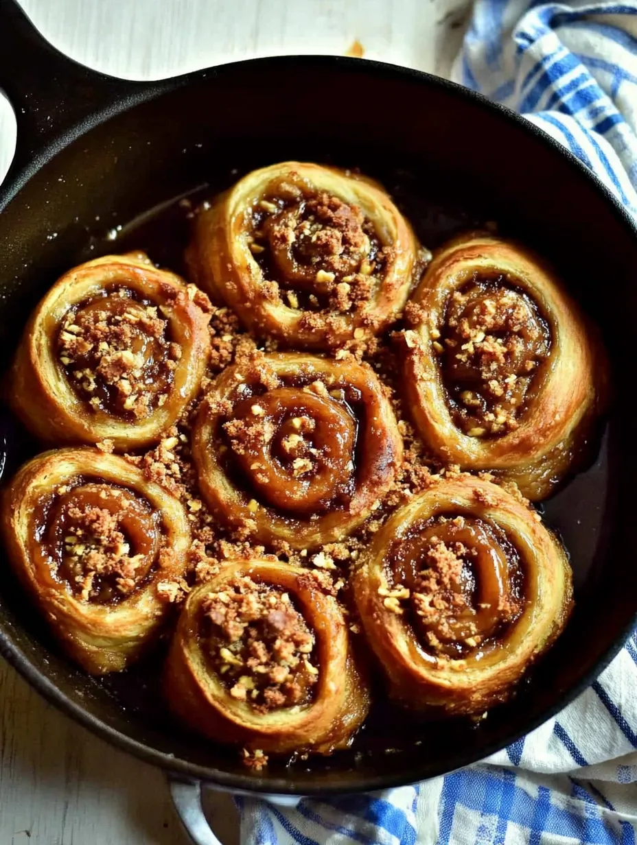 Skillet Maple Sticky Buns Recipe