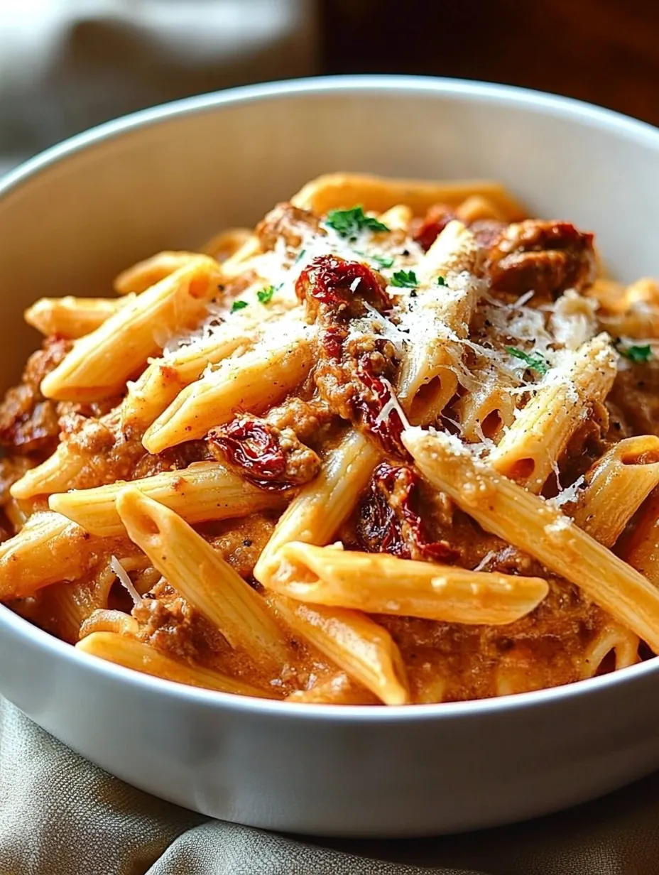 Easy Penne Pasta Recipe with Sausage
