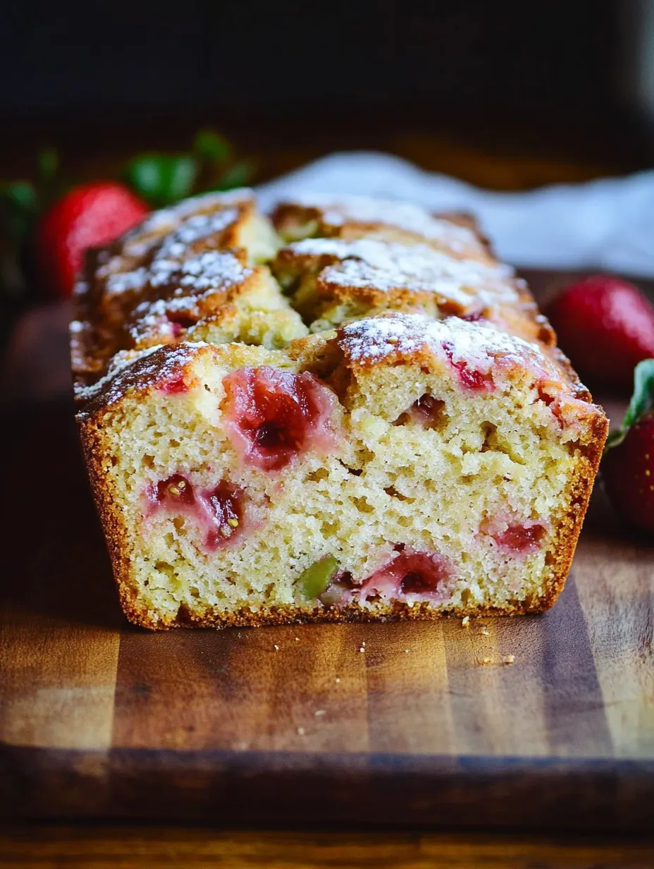 Quick Strawberry Rhubarb Bread