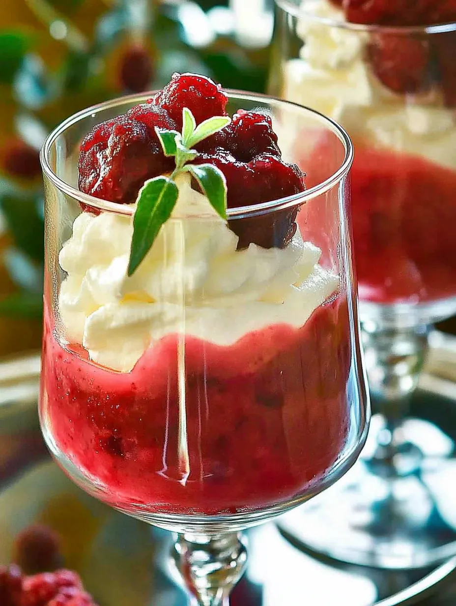 Easy Rhubarb Berry Red Wine Parfaits Recipe