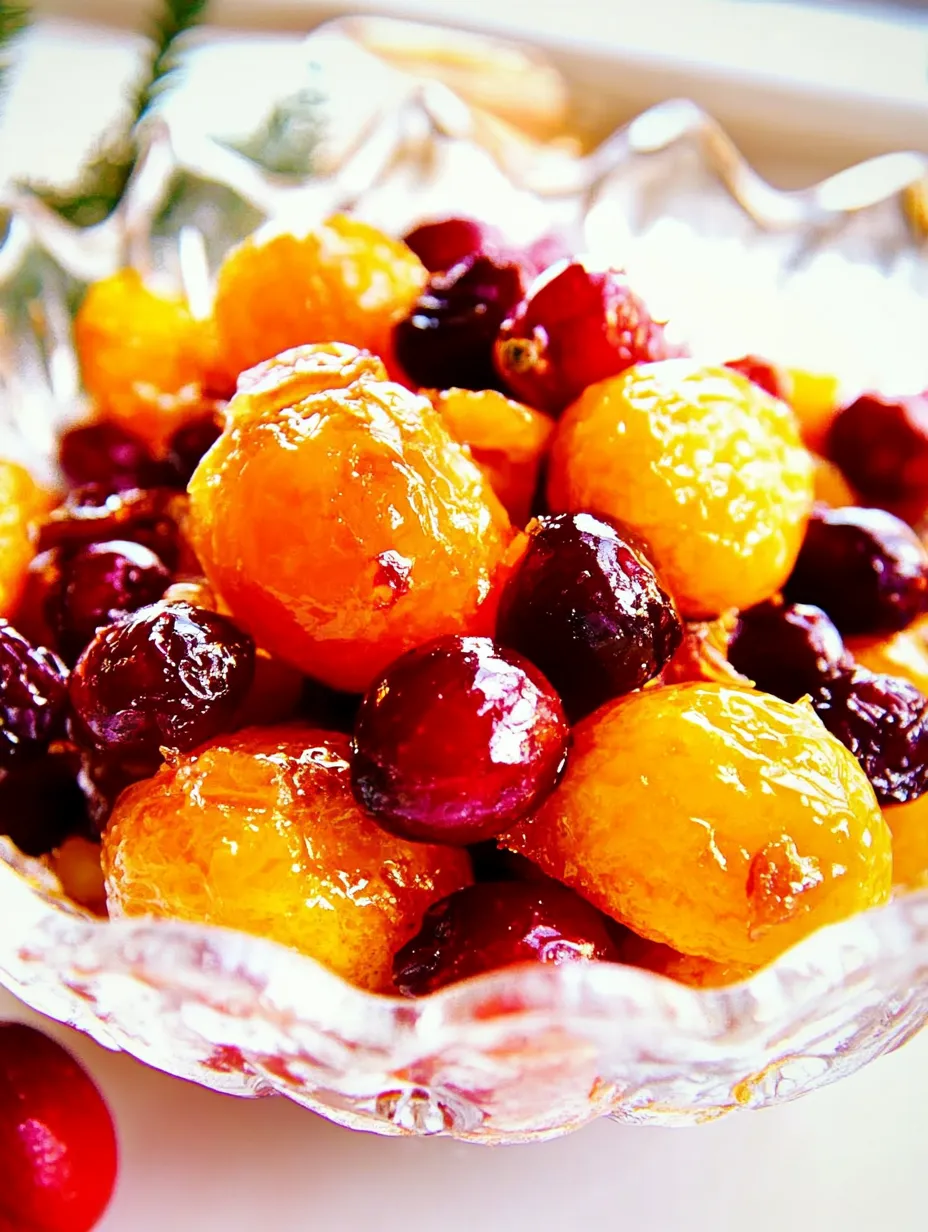 Caramelized Candied Oranges and Cranberries Recipe