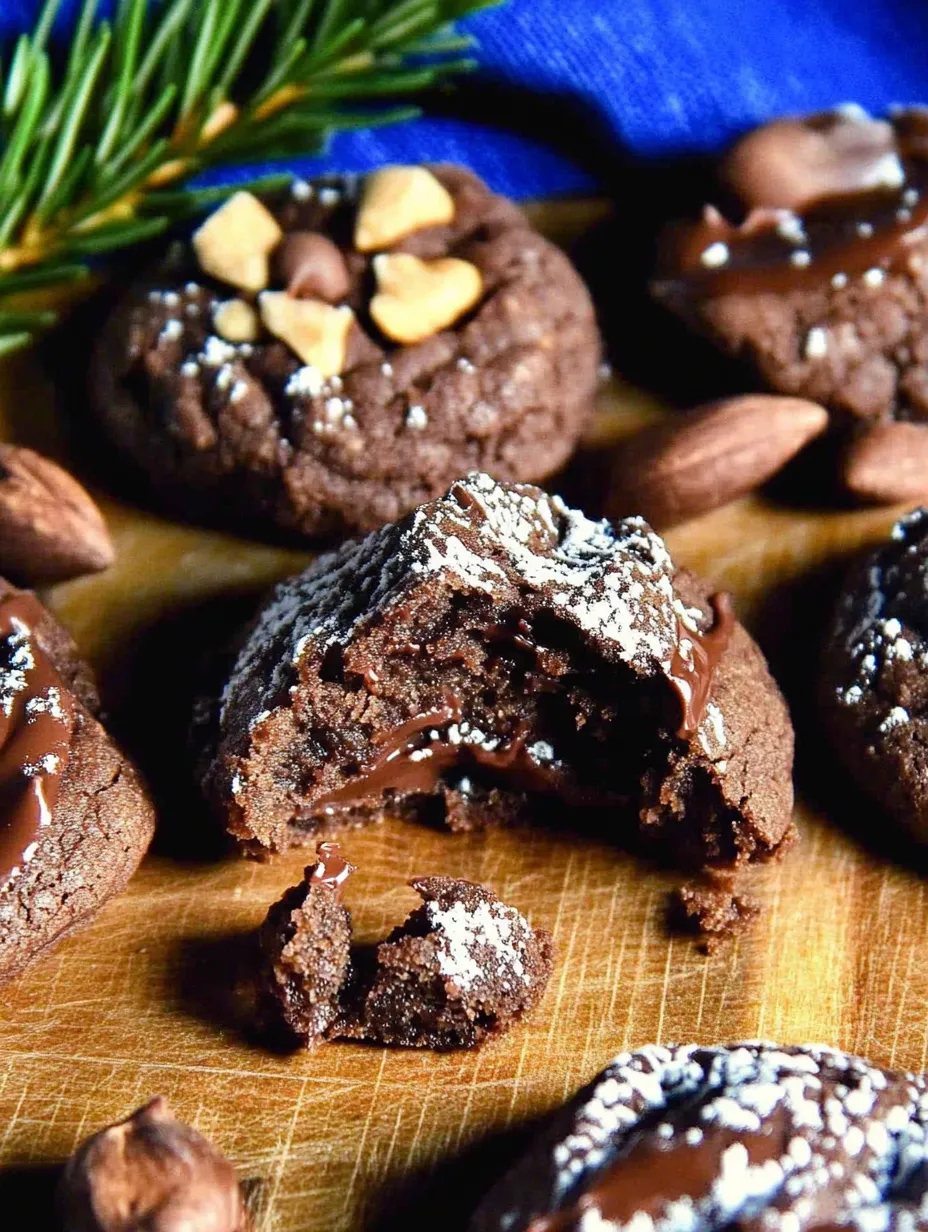 Easy Chocolate Fudge Cookies