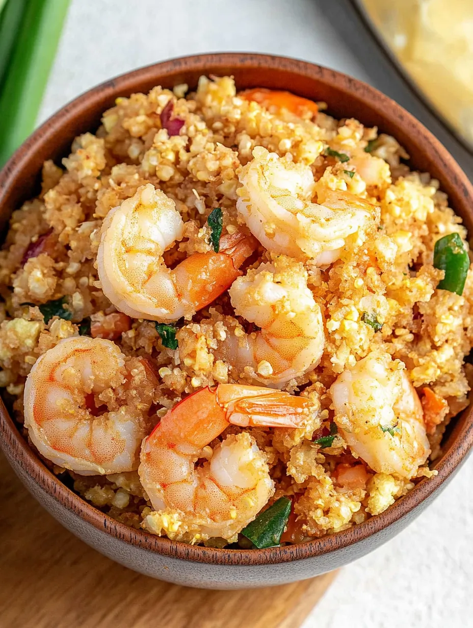 Easy Shrimp Fried Cauliflower Rice