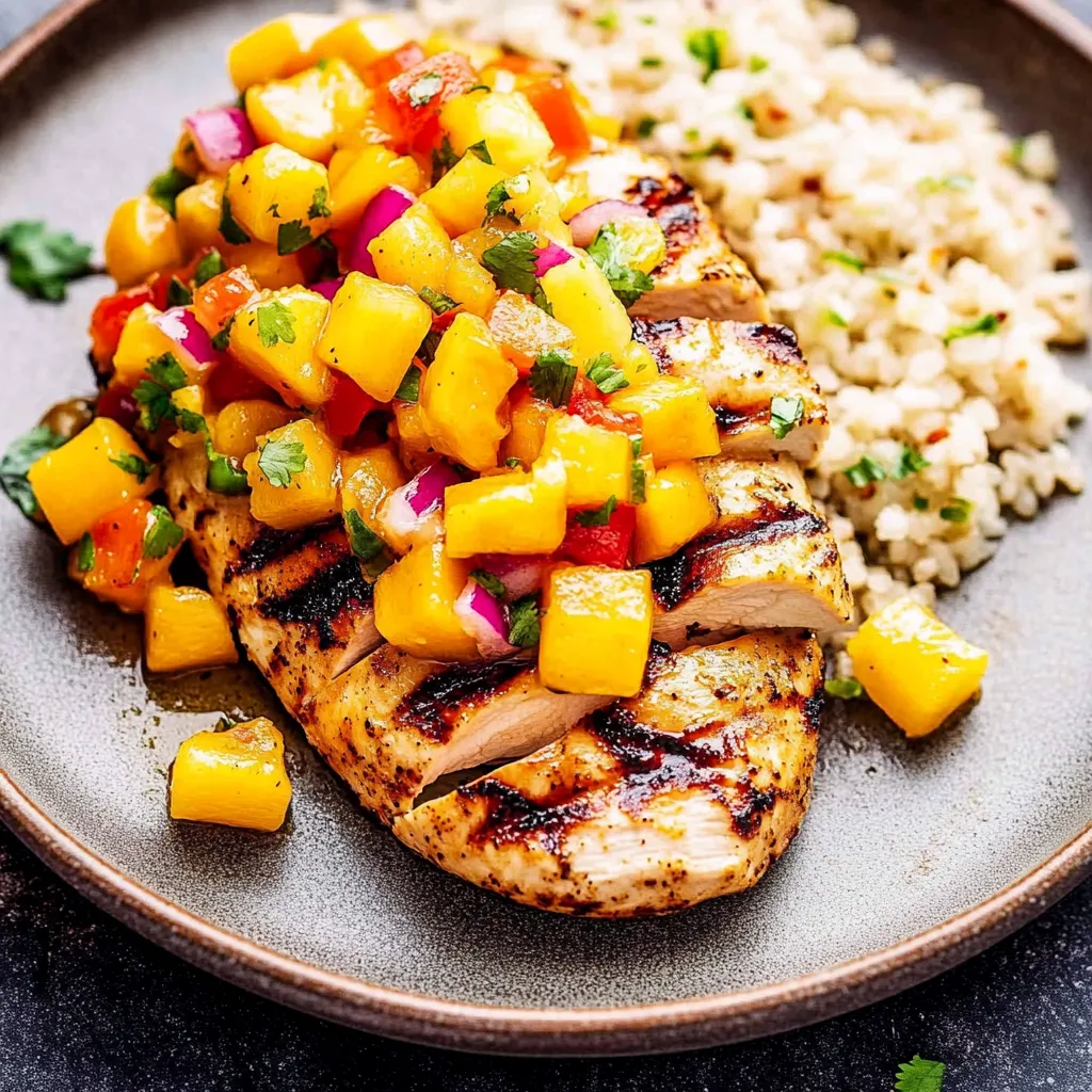 Chipotle Lime Grilled Chicken with Mango Salsa Recipe