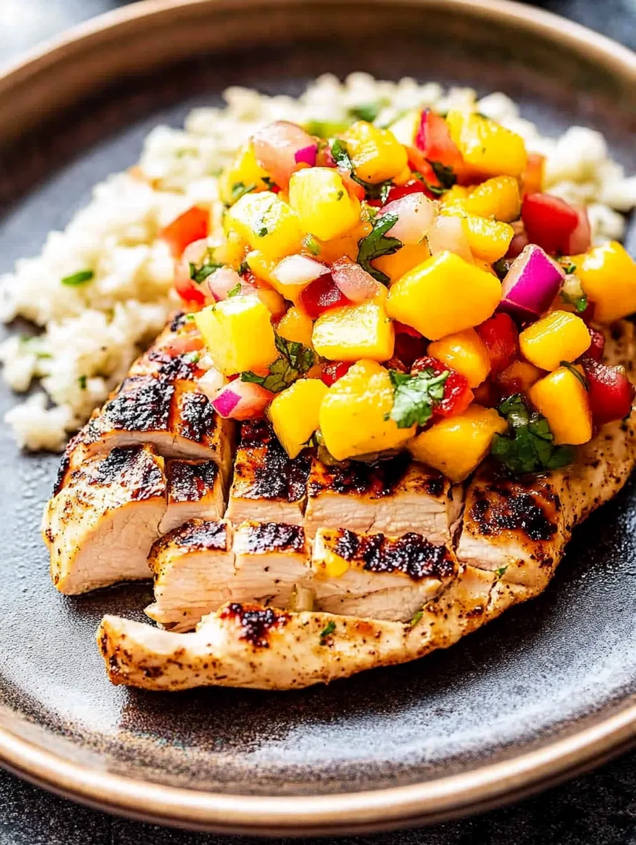Easy Chipotle Lime Grilled Chicken with Mango Salsa Recipe