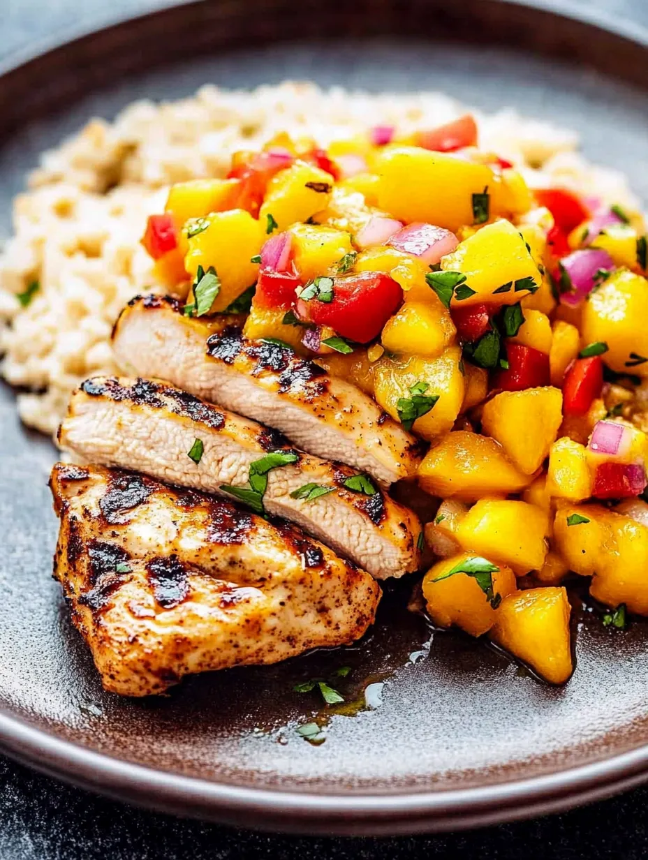 Chipotle Lime Grilled Chicken with Mango Salsa