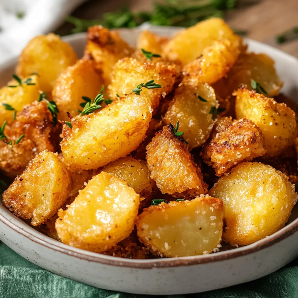 Easy Roasted Crunchy Potatoes Recipe