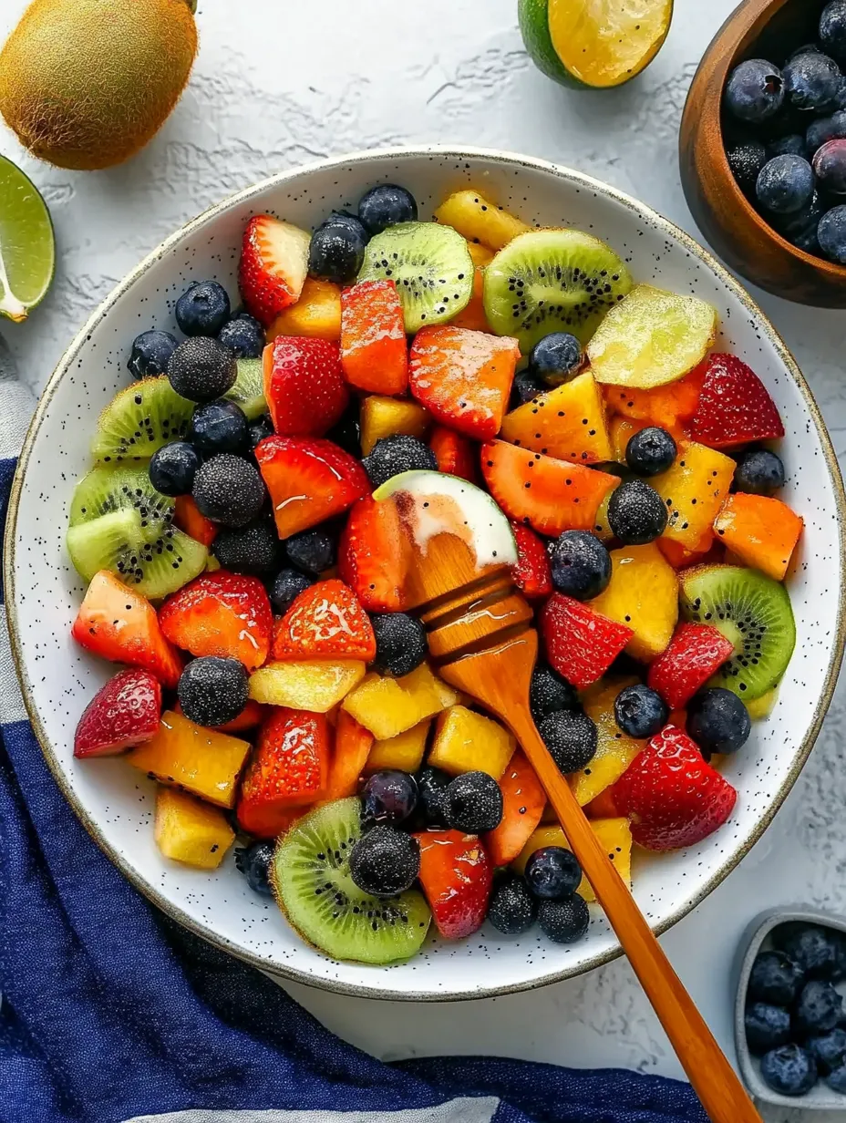 Fruit Salad with Honey-Lime