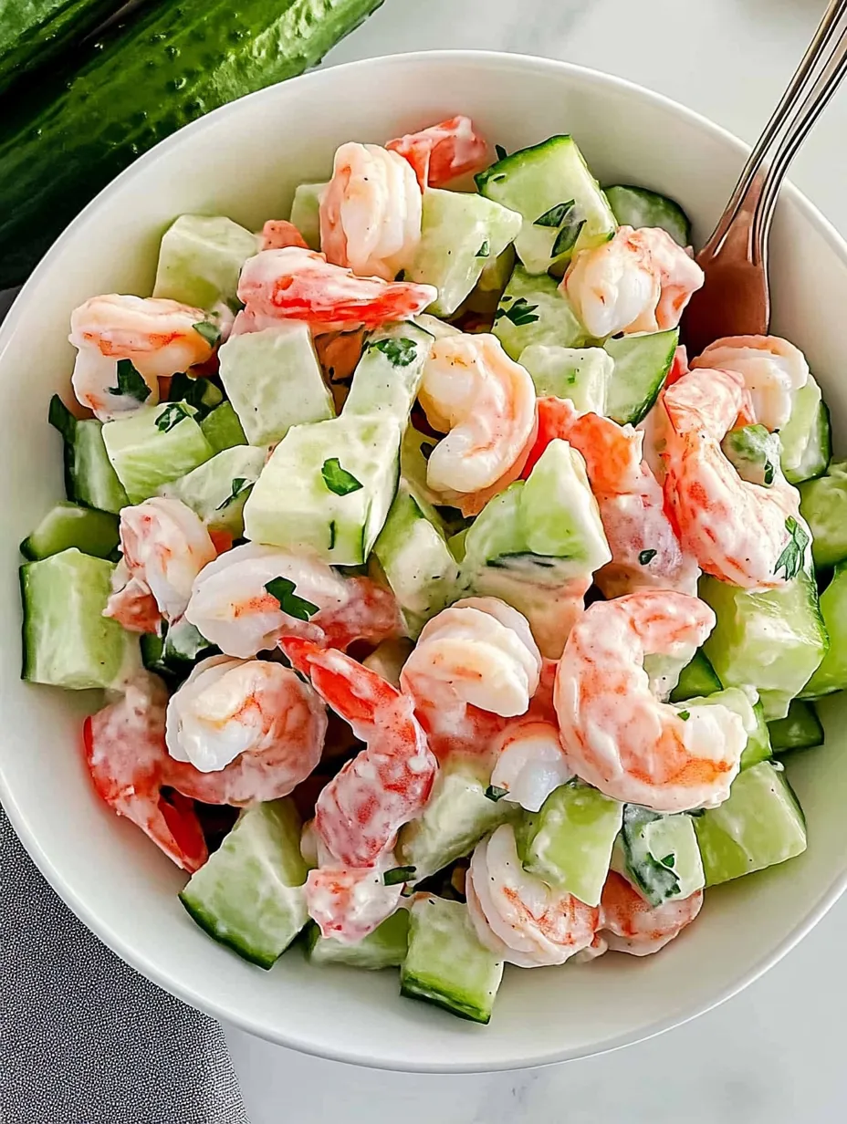 Easy Cucumber Shrimp Salad