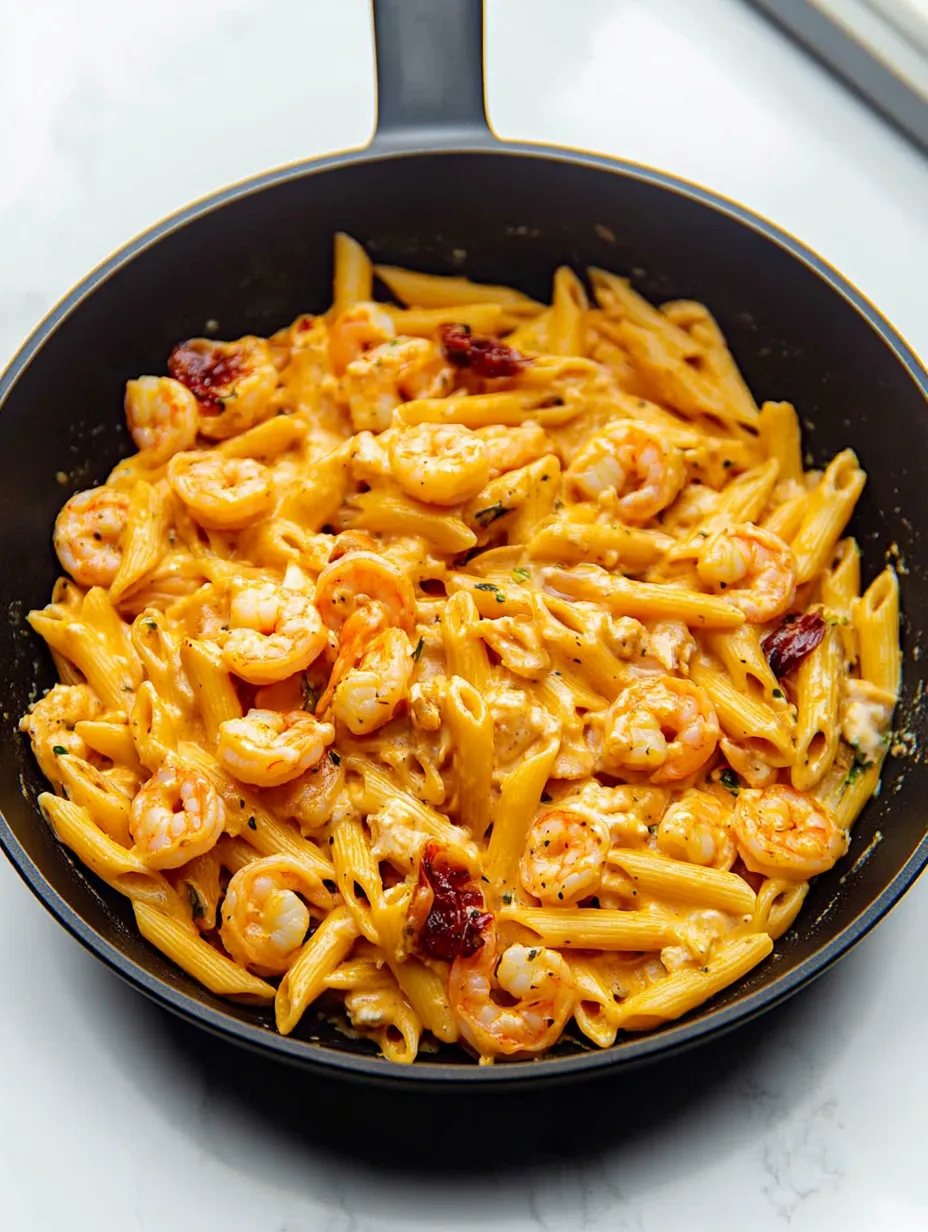The Best Creamy Mozzarella Shrimp Pasta Recipe