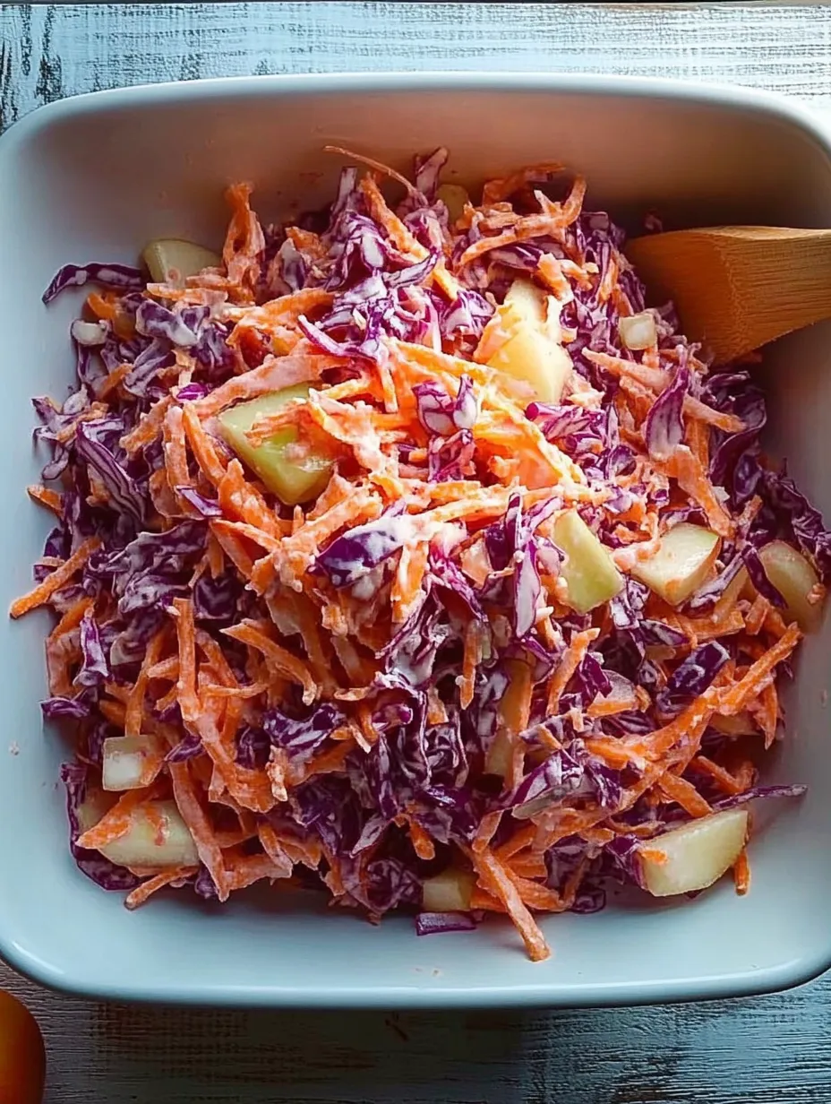 Cabbage Carrot Apple Slaw