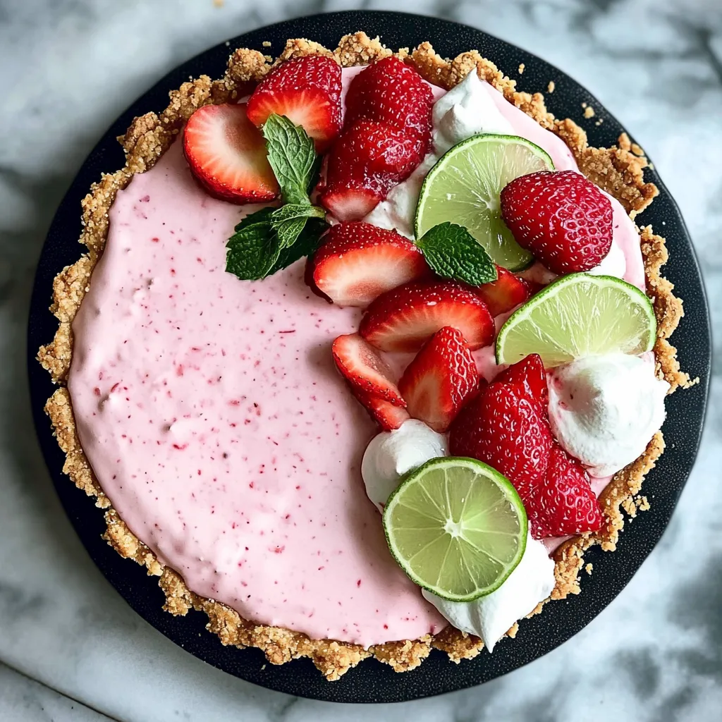 Easy Strawberry Margarita Pie Recipe