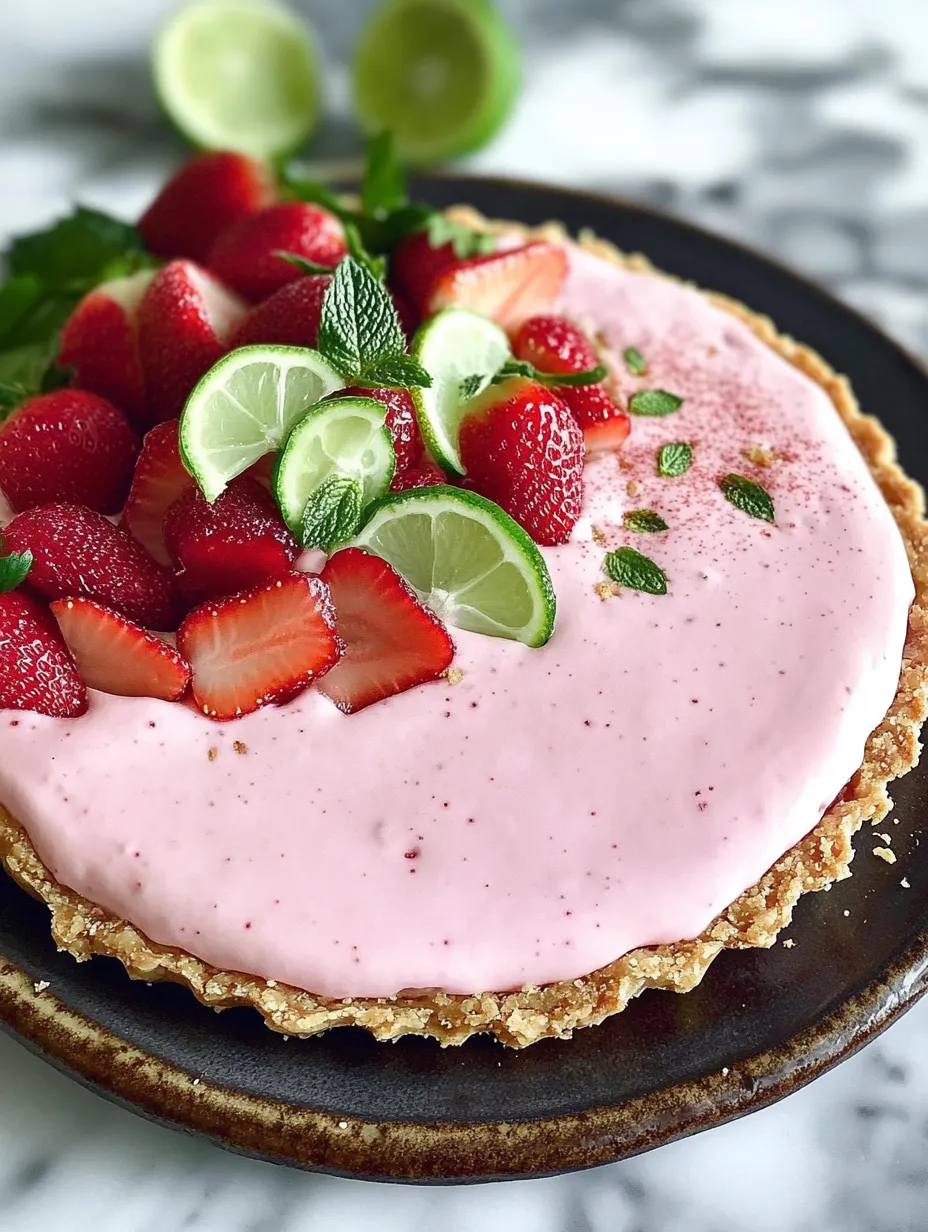 Strawberry Margarita Pie