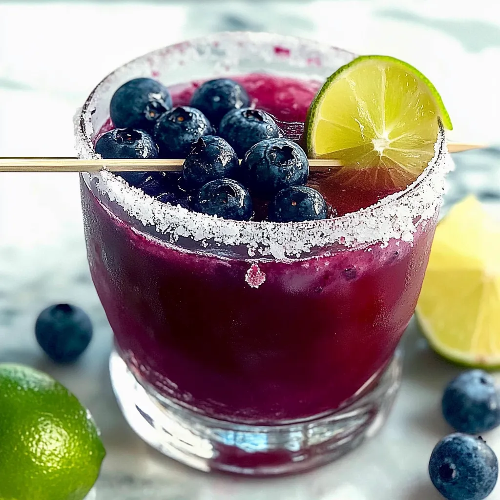 Easy Blueberry Sriracha Margarita Recipe
