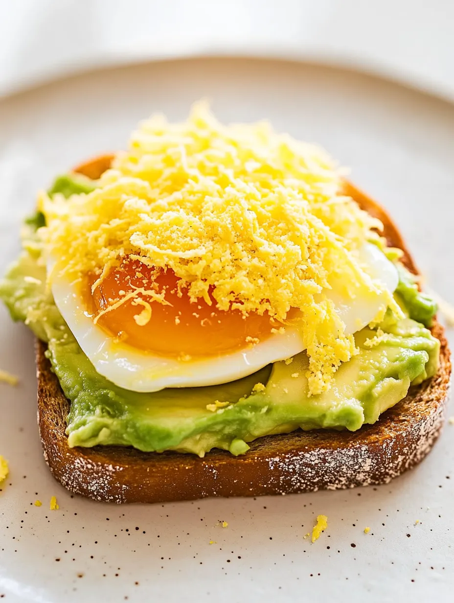 Grated Egg Avocado Toast