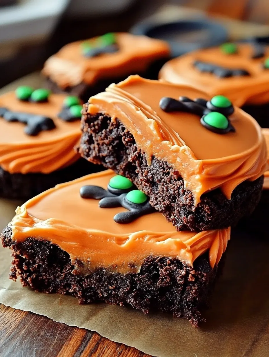 Halloween Pumpkin Brownies Recipe