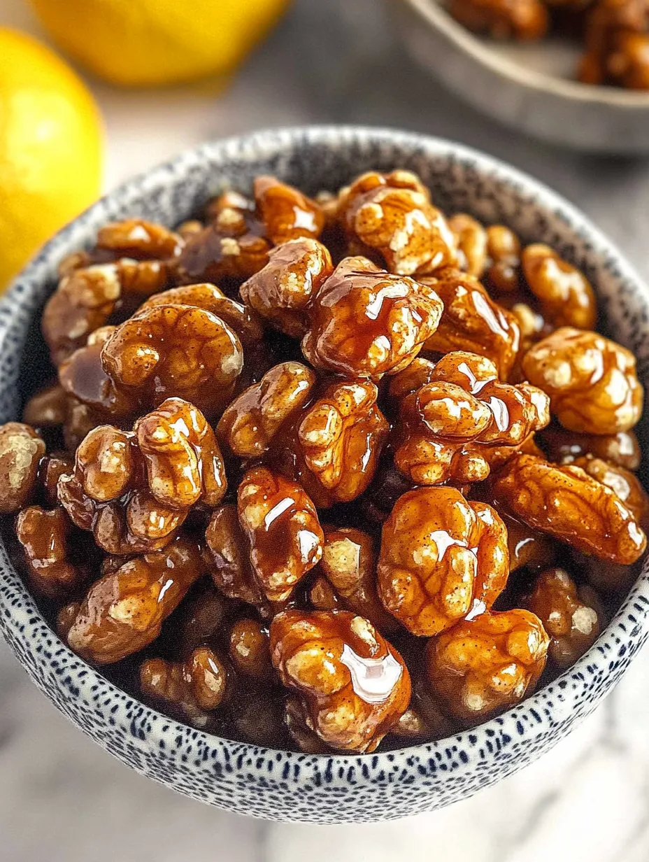 Air Fryer Honey Spiced Walnuts