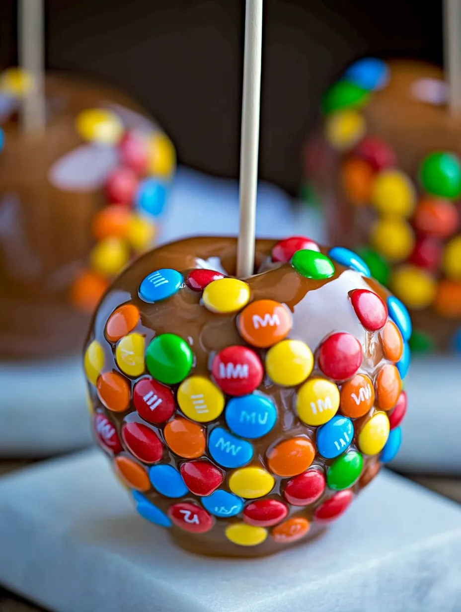 M&M Caramel Apples Recipe