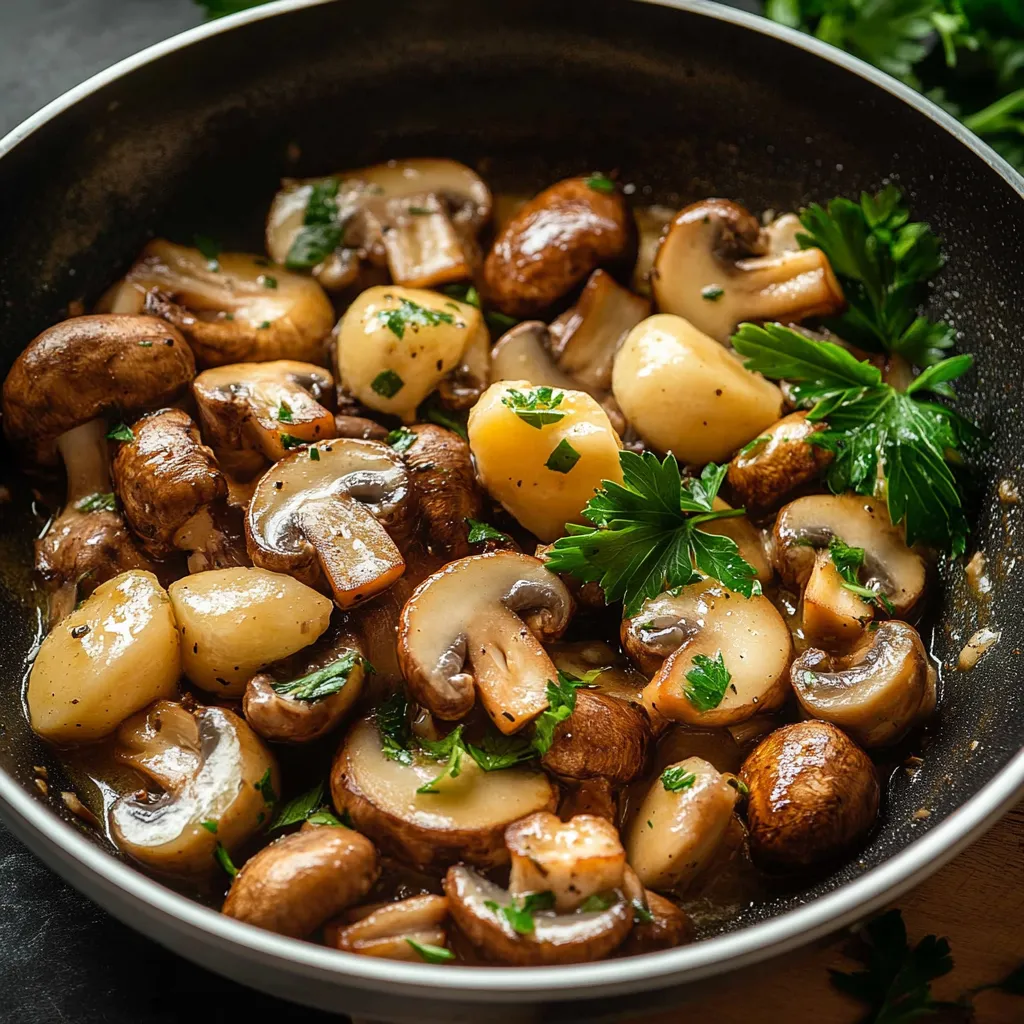 Easy Garlic Butter Sautéed Mushrooms Recipe