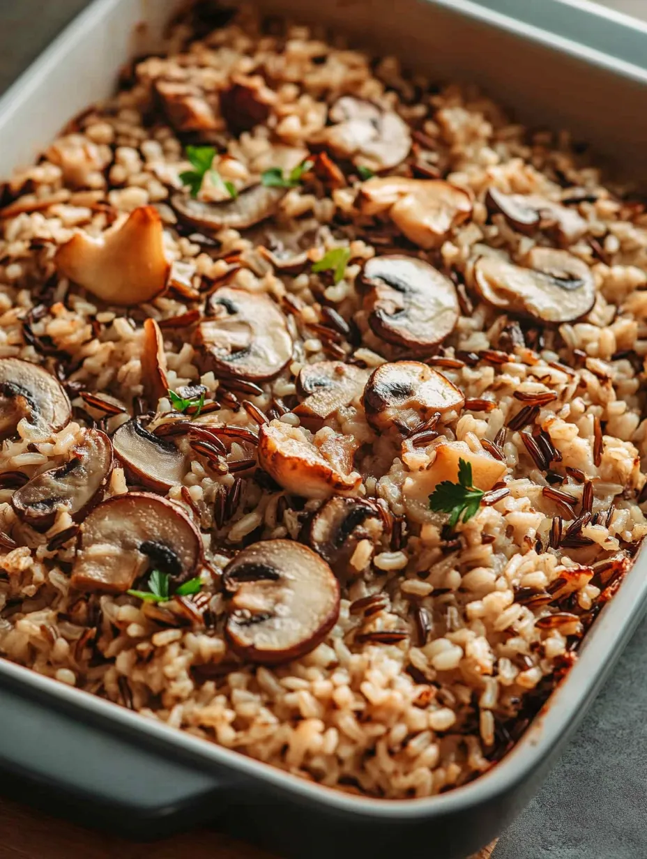 Mushroom and Wild Rice Casserole Recipe
