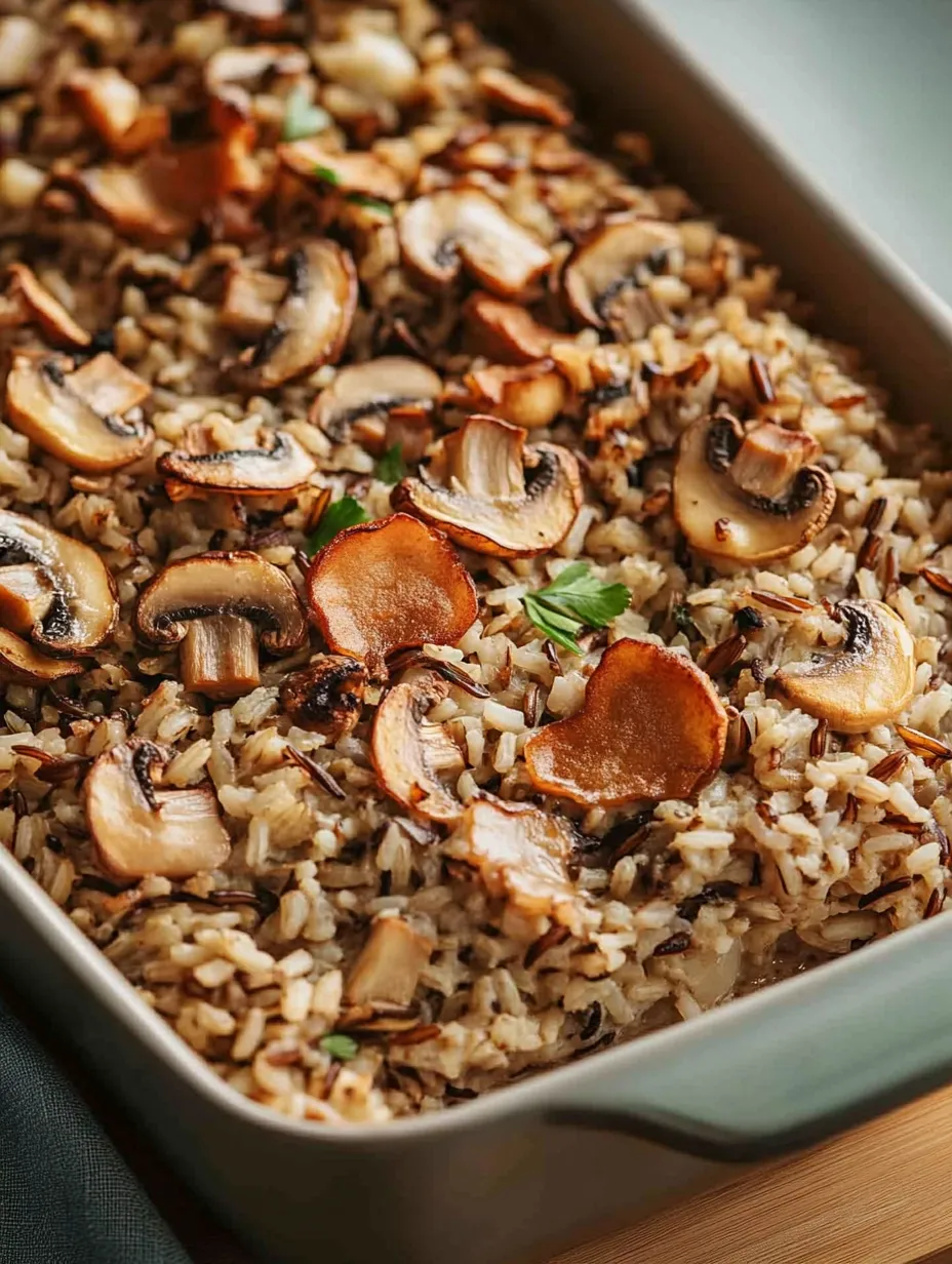 Mushroom and Wild Rice Casserole
