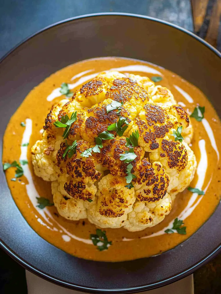 Instant Pot Whole Roasted Cauliflower in Creamy Sauce