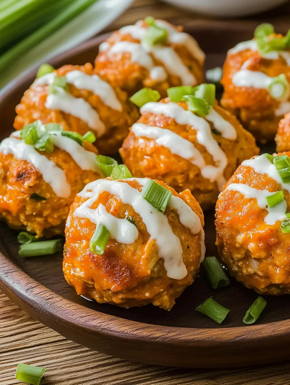 Easy Buffalo Chicken Meatballs