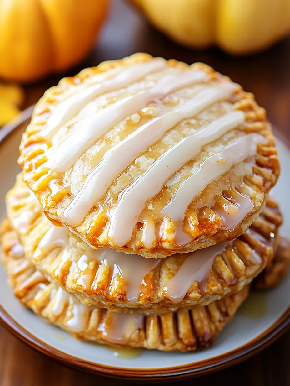 Pumpkin Hand Pies with Maple Glaze