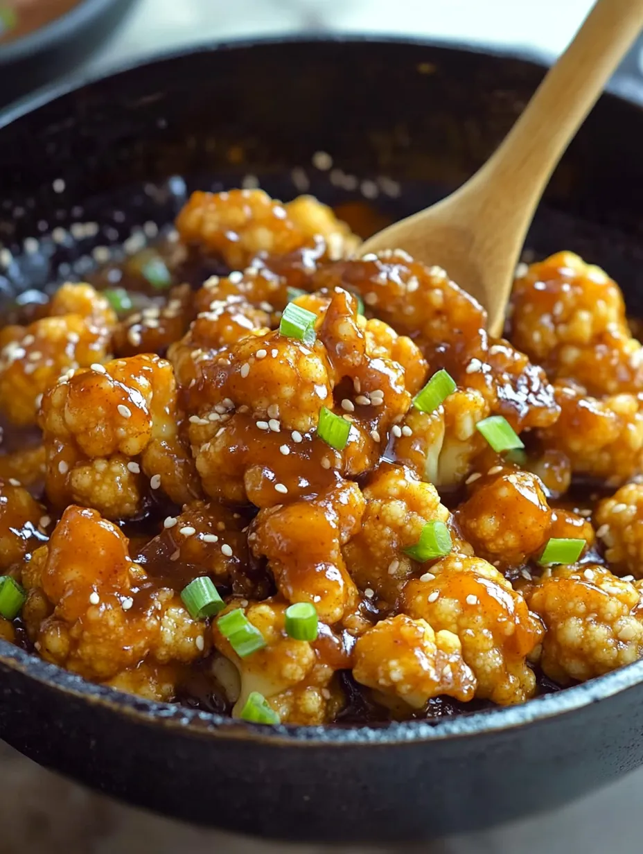 Sticky Sesame Cauliflower