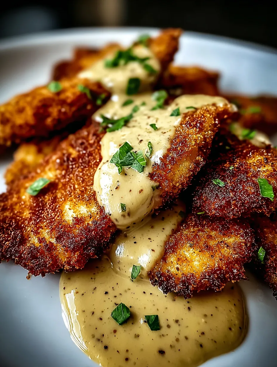 Crispy Parmesan Chicken with Rich Garlic Sauce