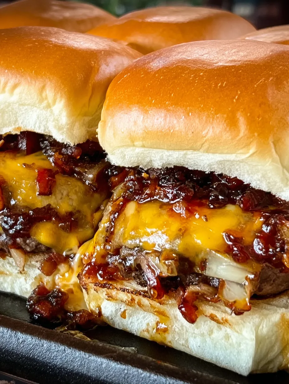 Bacon Jam Cheeseburger Sliders
