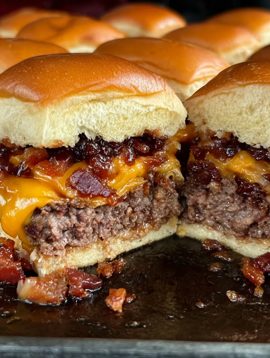 Bacon Jam Cheeseburger Sliders