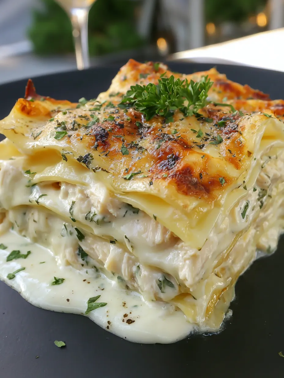 White Cheese Chicken Lasagna Recipe