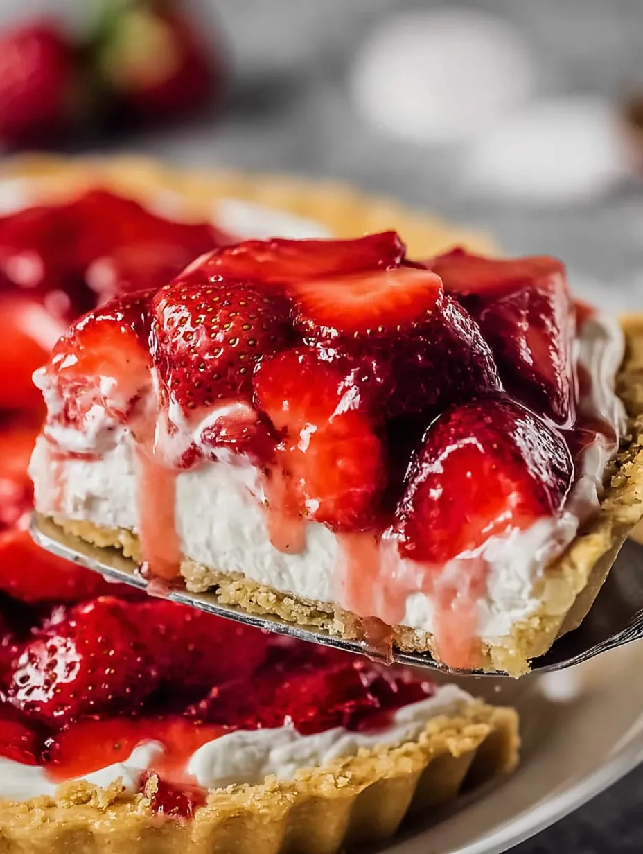 Strawberry Cream Cheese Pie (No-Bake Delight)