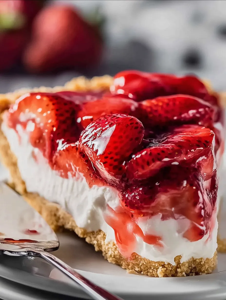 Strawberry Cream Cheese Pie (No-Bake Delight)
