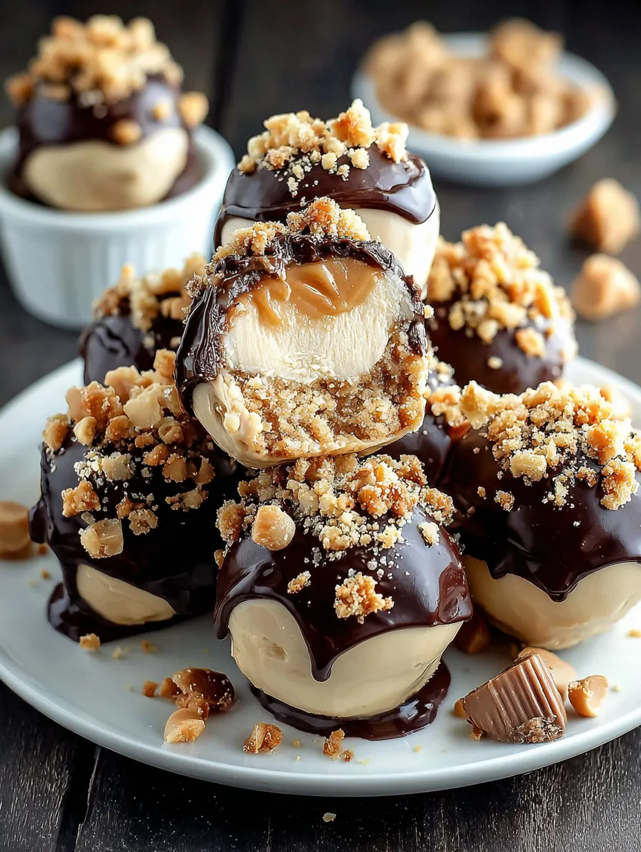 No-Bake Peanut Butter Cheesecake Balls