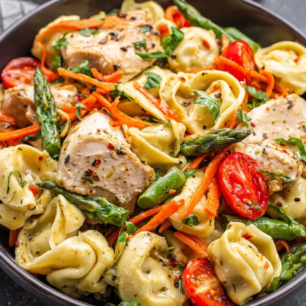 Savor Balsamic Chicken With Tortellini And Fresh Vegetables Bake It Good