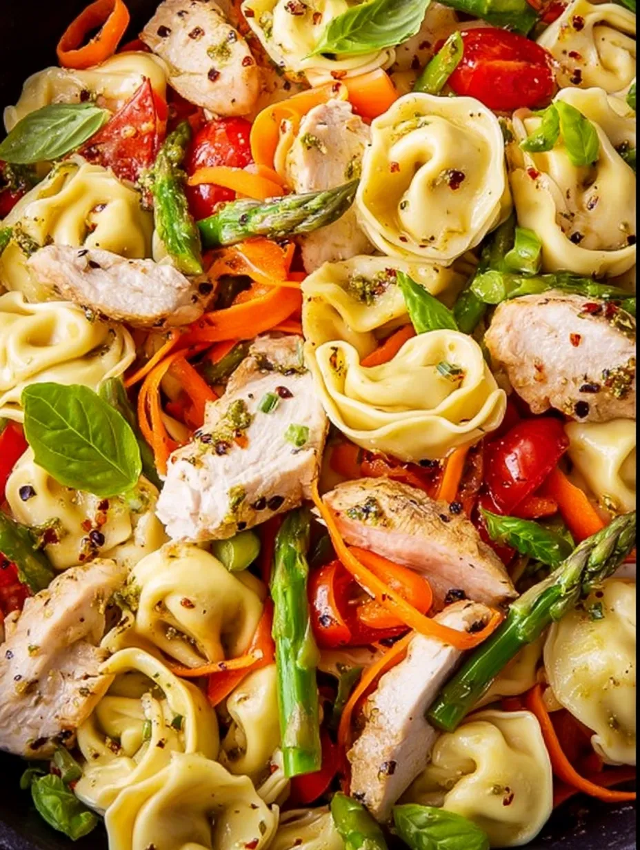 Balsamic Chicken Tortellini Salad