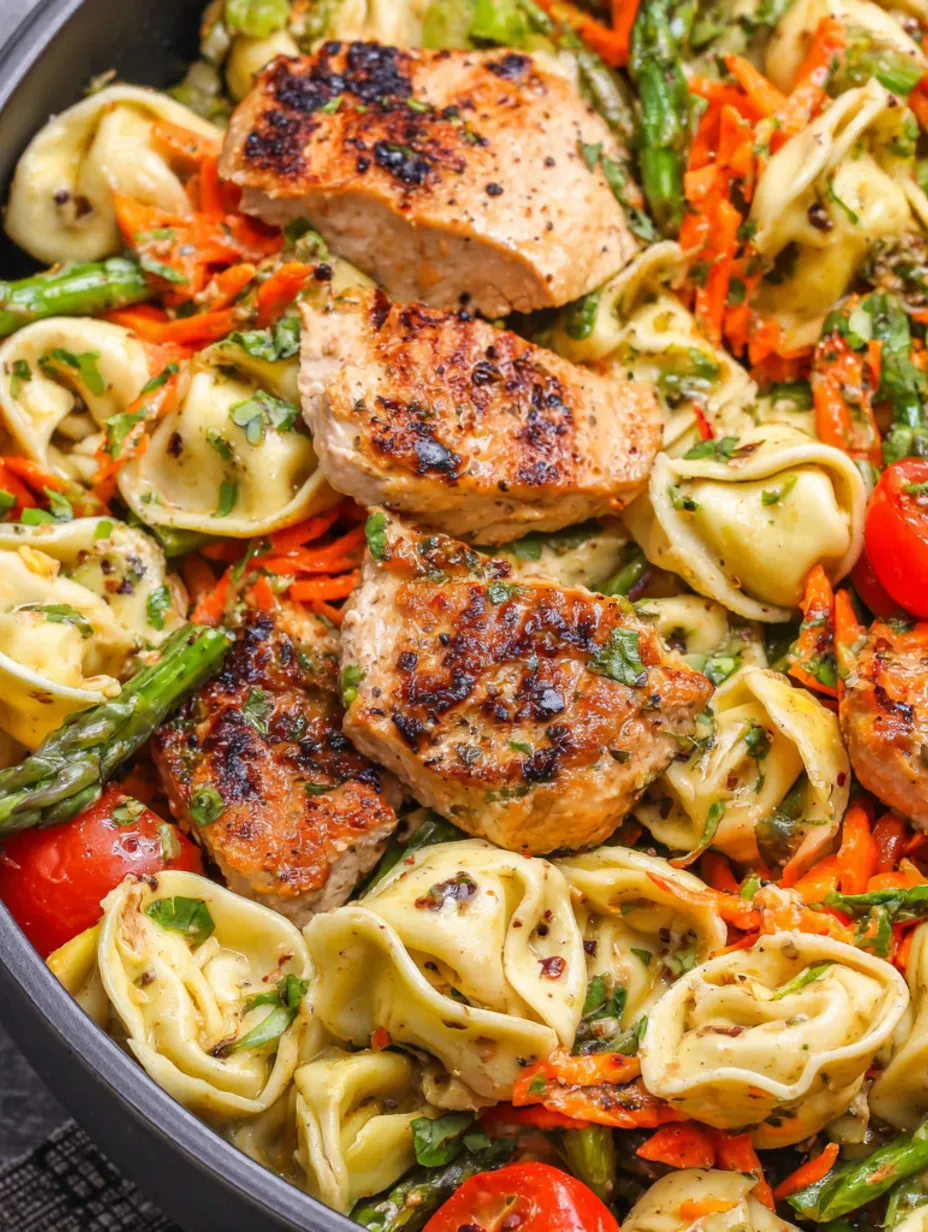 Balsamic Chicken Tortellini Salad
