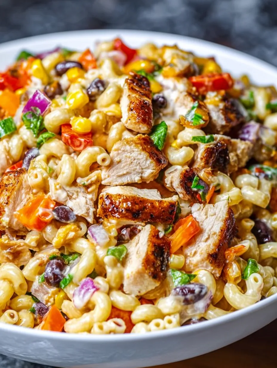BBQ Chicken Pasta Salad