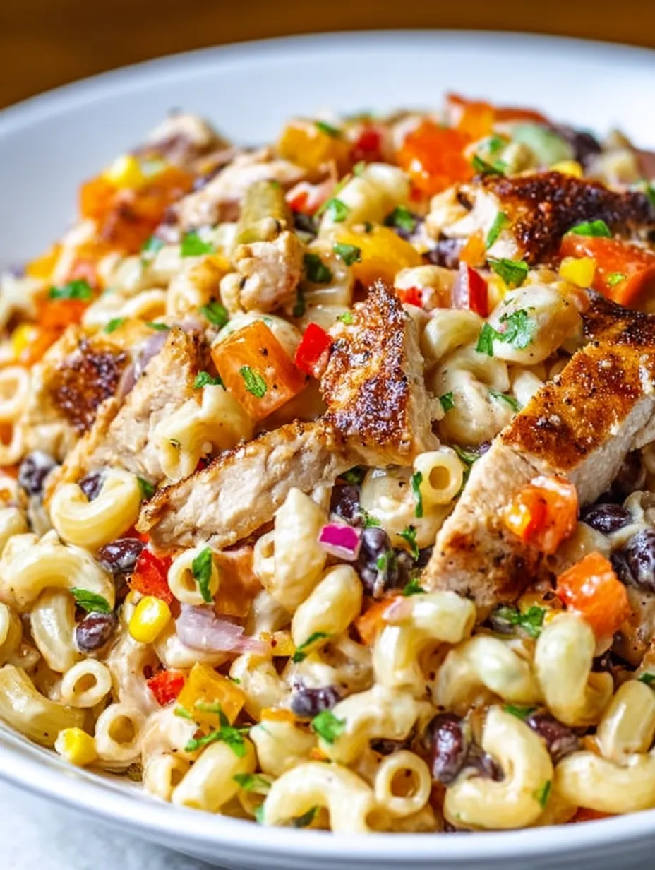 BBQ Chicken Pasta Salad