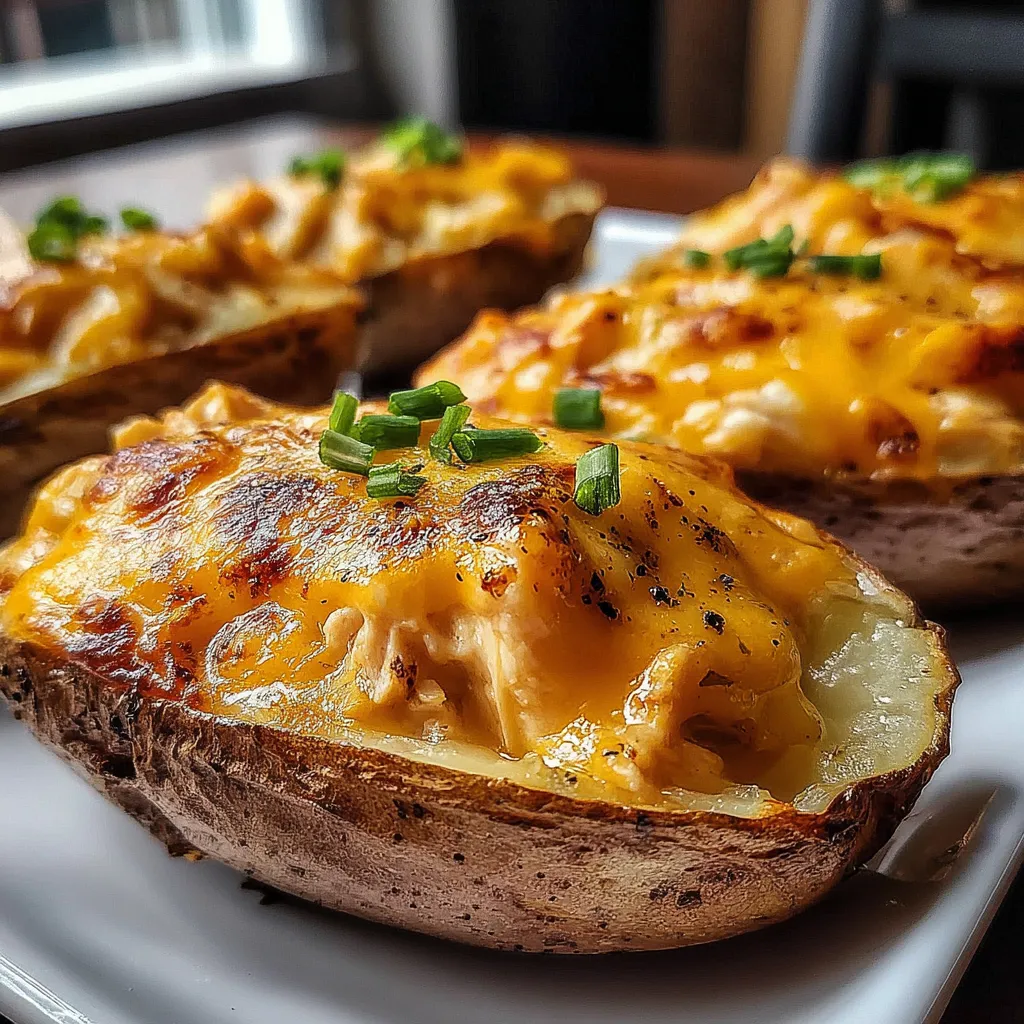Cheesy Chicken Potato Skins