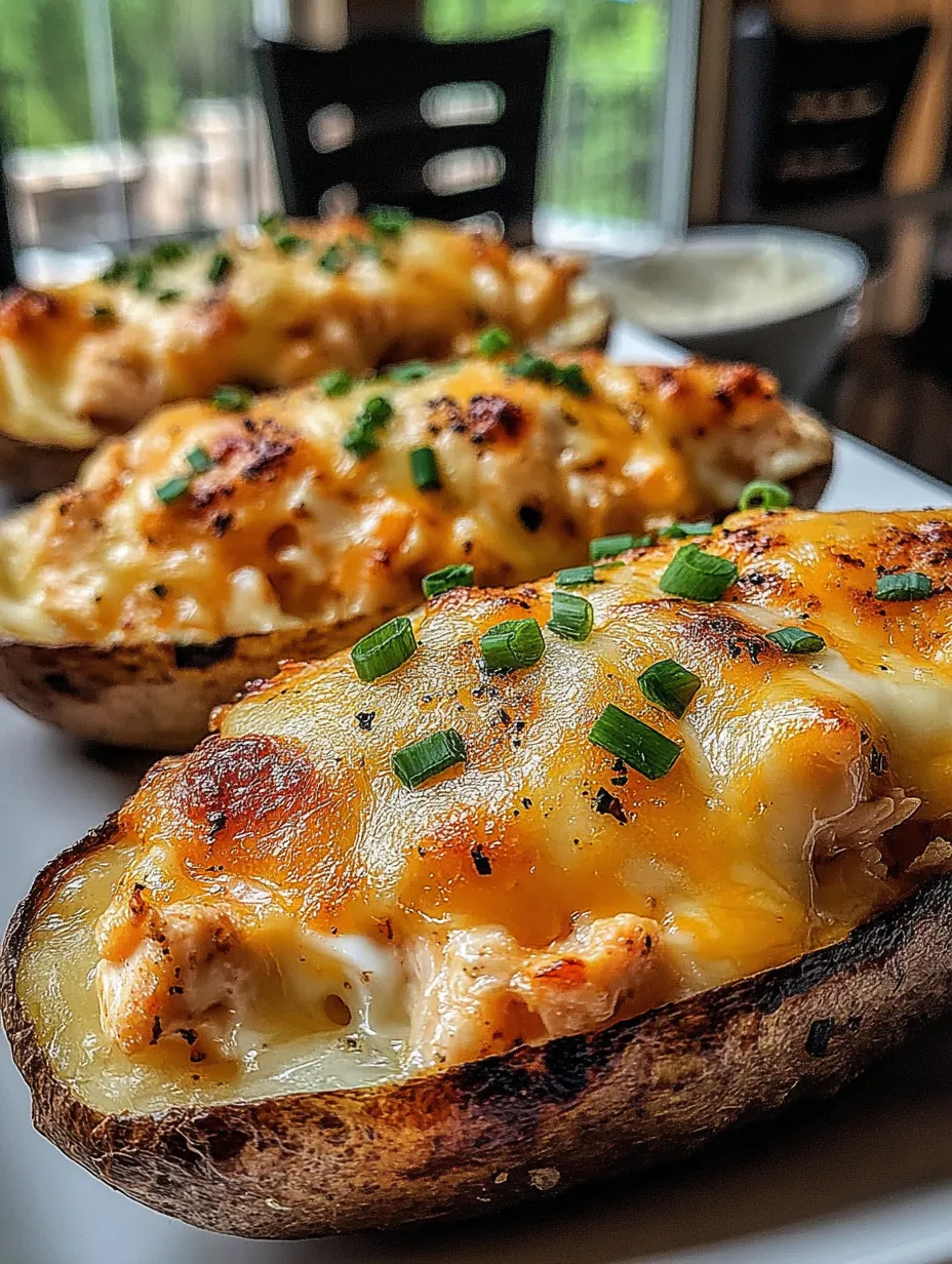 Cheesy Chicken Potato Skins